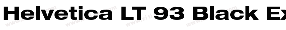 Helvetica LT 93 Black Extended字体转换